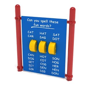 Freestanding Spelling Panel with Posts
