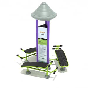 Royal Triple Station Sit Up Bench