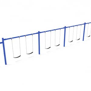 4 Bay 2 Cantilevers (Frame With Hangers, 4 Bay Belt Seat Package, 1 Bay Bucket Package)