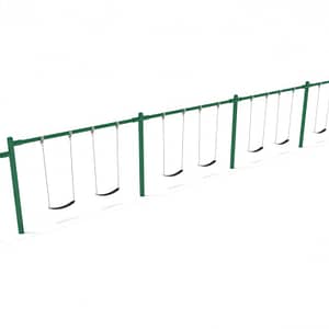 4 Bay 2 Cantilevers (Frame With Hangers, 4 Bay Belt Seat Package, 1 Bay Bucket Package)