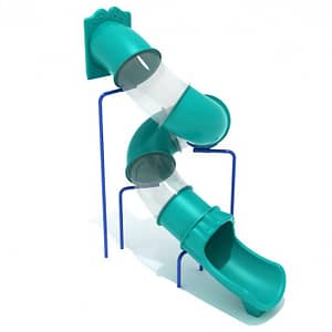 11′ Spiral Tube Slide (Slide and Mounts Only)