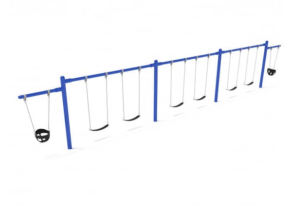 3 Bay 2 Cantilevers (Frame with Hangers, 3 Bay Belt Seat Package, 1 Bay Bucket Package)