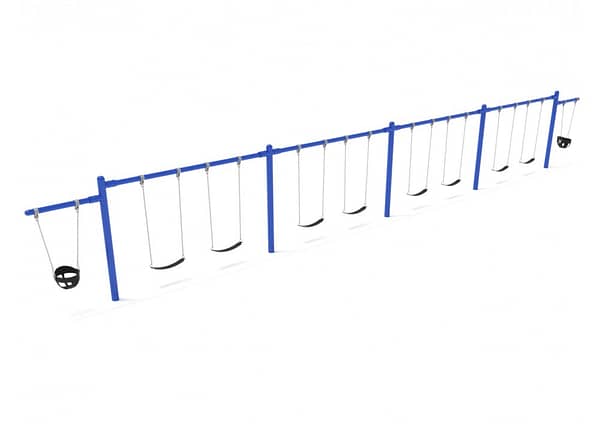 4 Bay 2 Cantilevers (Frame With Hangers, 4 Bay Belt Seat Package, 1 Bay Bucket Package)