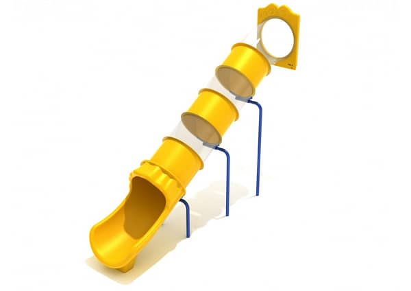 8' Straight Tube Slide (Slide and Mounts Only)